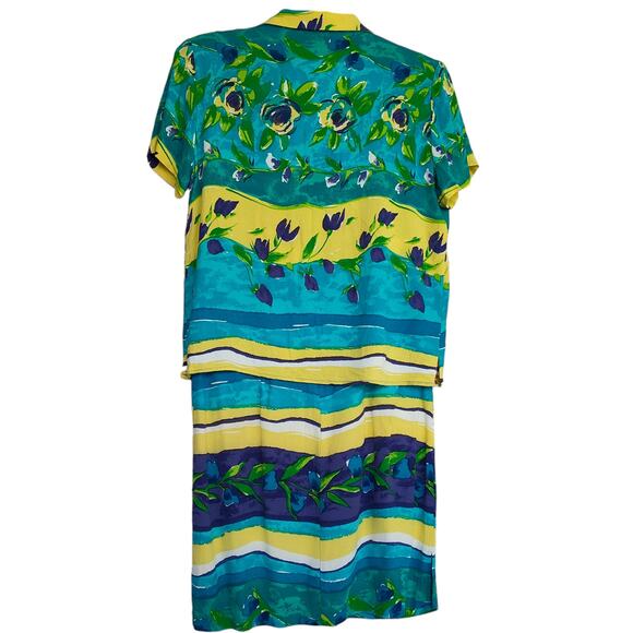 Expo Petite 2-Piece Sleeveless, Floral, Summer Dress Size 10P - Picture 2 of 6